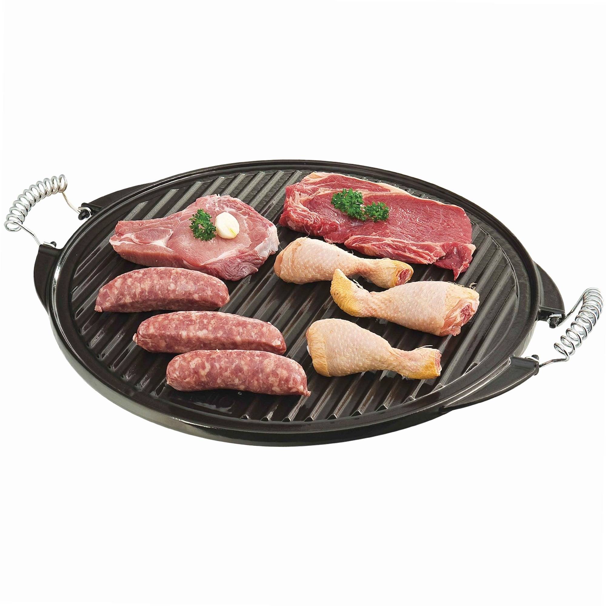 Plancha universelle barbecue Ø32 cm fonte émaillé - Image 6