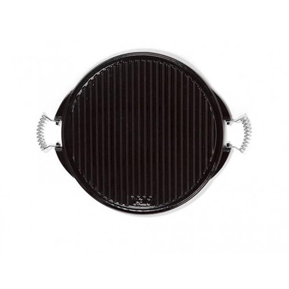 Plancha universelle barbecue Ø32 cm fonte émaillé - Image 2