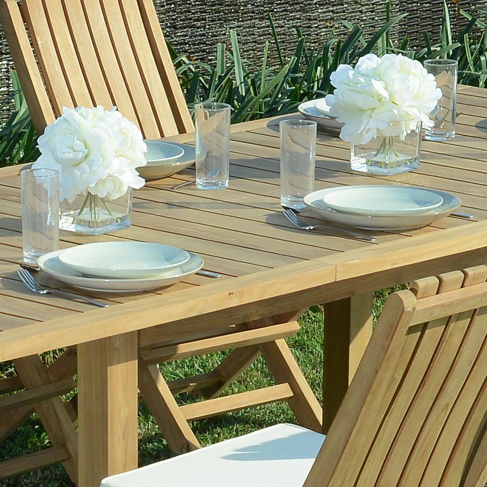 Salon de jardin teck massif Kythira, 6 places - TECK'Attitude - Image 3