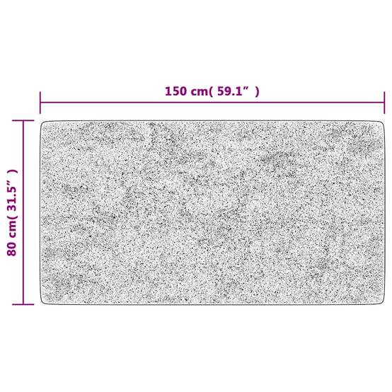 Tapis de Salon Velours Doux Lavable en Machine Antidérapant et Insonorisant Noir et Doré 80x150 cm – ComfortXL Outdoor Living - Image 8