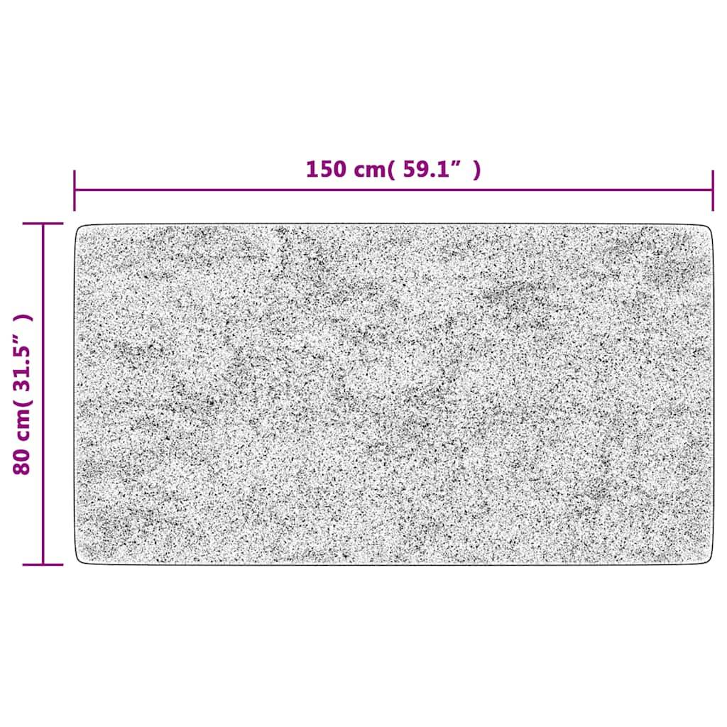 Tapis de Salon Velours Doux Lavable en Machine Antidérapant et Insonorisant Noir et Doré 80x150 cm – ComfortXL Outdoor Living - Image 8