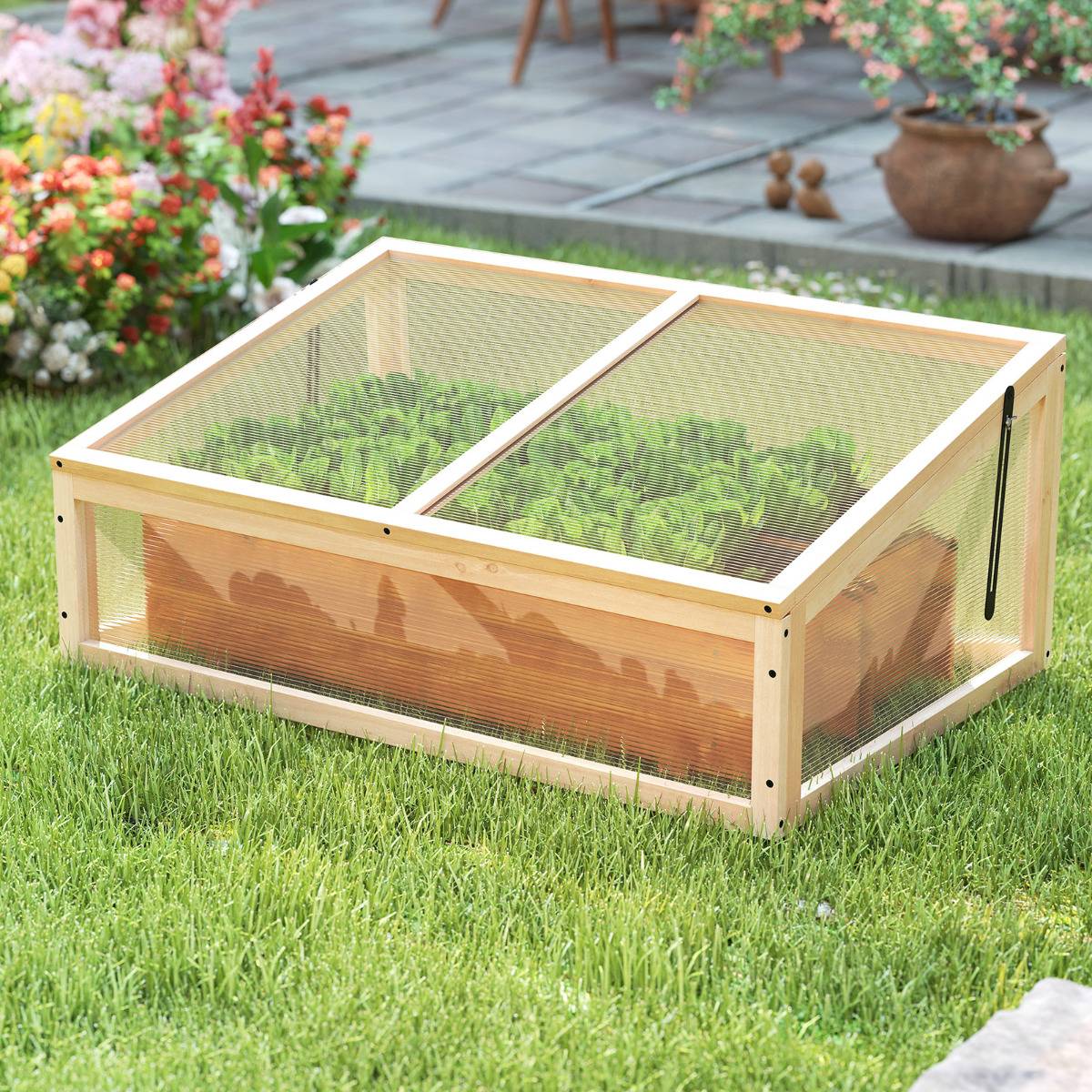 Serre De Jardin Pliable 80x34x35 Cm - Couverture Accélératrice Pour Plantes Et Légumes, Protection Anti-Gel