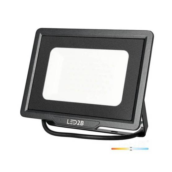 Projecteur LED MH 100W noir 4000K IP65 blanc naturel - Image 2