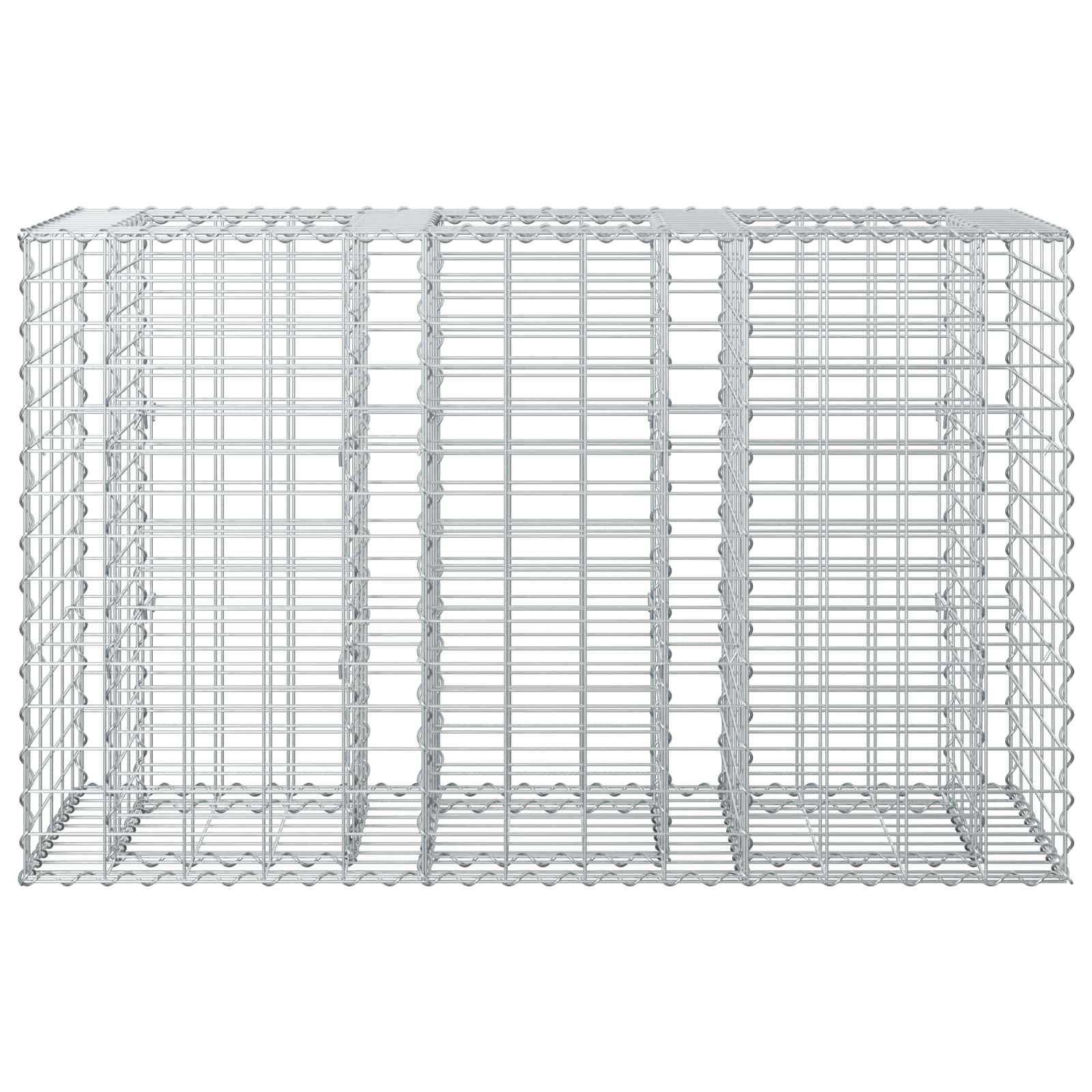 PANGIVO - Lit surélevé gabion Acier galvanisé Argenté 130 x 50 x 80 cm - PANGIVO - Image 6