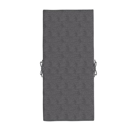 Lot 2 coussins fauteuil jardin tissu polyester extérieur avec attaches 112x51cm gris foncé - ComfortXL Outdoor Living - Image 9