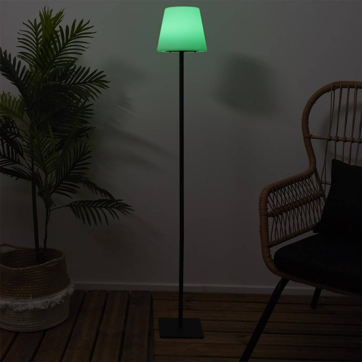 The Home Deco Factory - Lampadaire d'Extérieur Solaire "Led" 120cm Blanc - Image 6