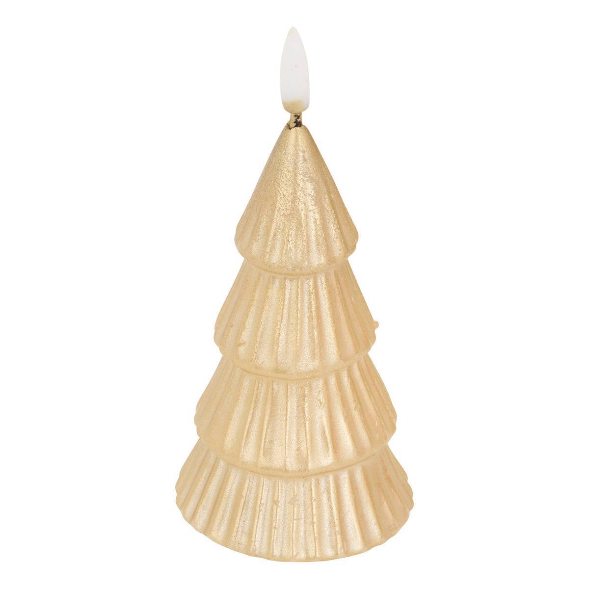 Feeric Christmas - Bougie LED sapin doré H. 13 cm - Feeric Lights & Christmas - Image 1