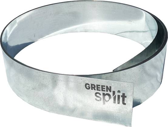 Ruban de Bordure de Jardin métal alu/zinc, Longueur:15 m, Largeur:20 cm, Green-split - Image 1