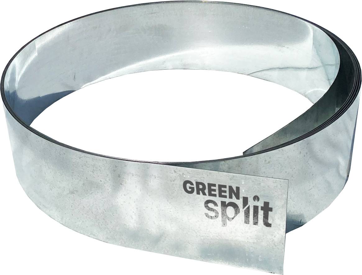 Ruban de Bordure de Jardin métal alu/zinc, Longueur:15 m, Largeur:20 cm, Green-split - Image 1