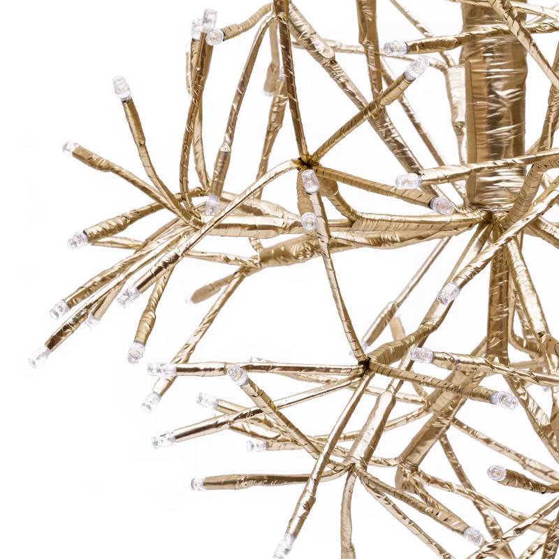 Lotti - Boule lumineuse TWIGBall ø35cm 120 LED blanc chaud, métal champagne, lumière fixe IP44 – Lotti - Image 4