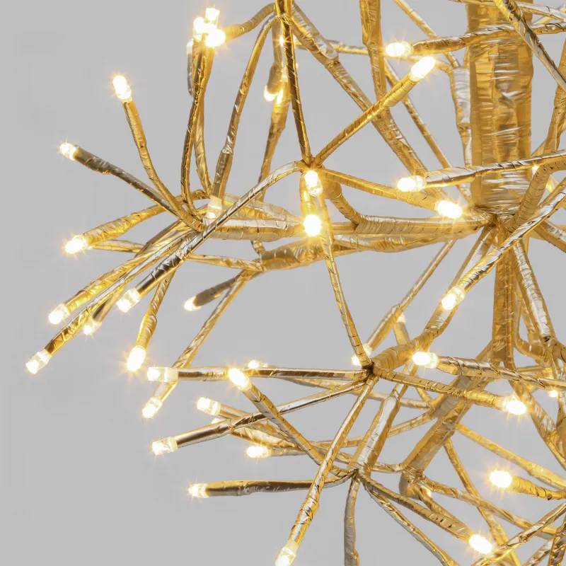 Lotti - Boule lumineuse TWIGBall ø35cm 120 LED blanc chaud, métal champagne, lumière fixe IP44 – Lotti - Image 6