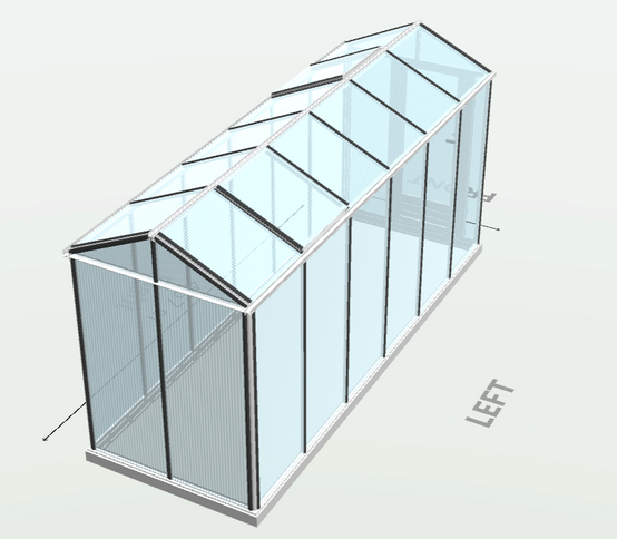 5m² - Serre en polycarbonate 8 mm alvéolés - Euro Micro - Aluminium - 5m² - ALUMINIUM - L'atelier Des Serres - Image 6