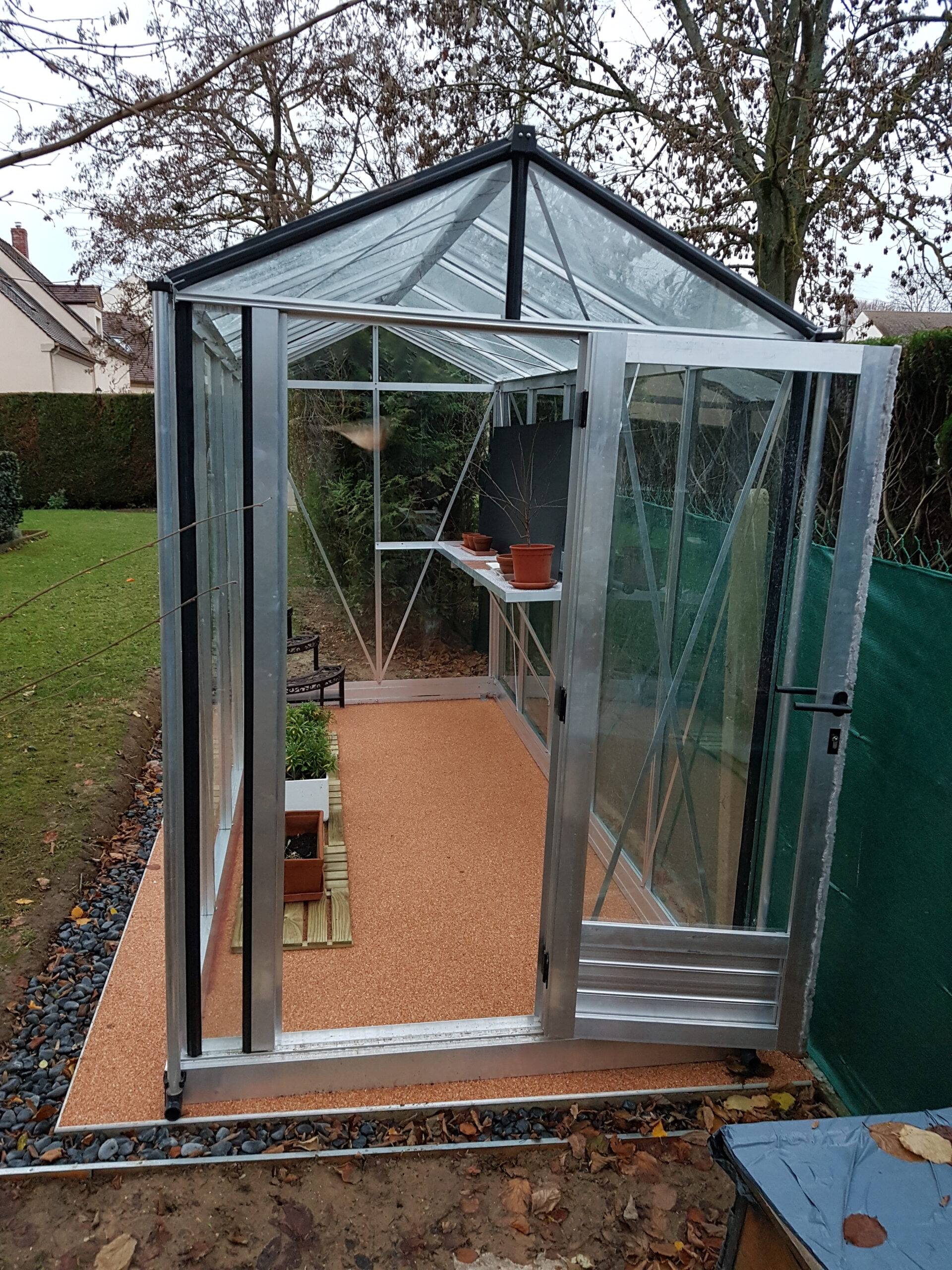 5m² - Serre en polycarbonate 8 mm alvéolés - Euro Micro - Aluminium - 5m² - ALUMINIUM - L'atelier Des Serres - Image 2