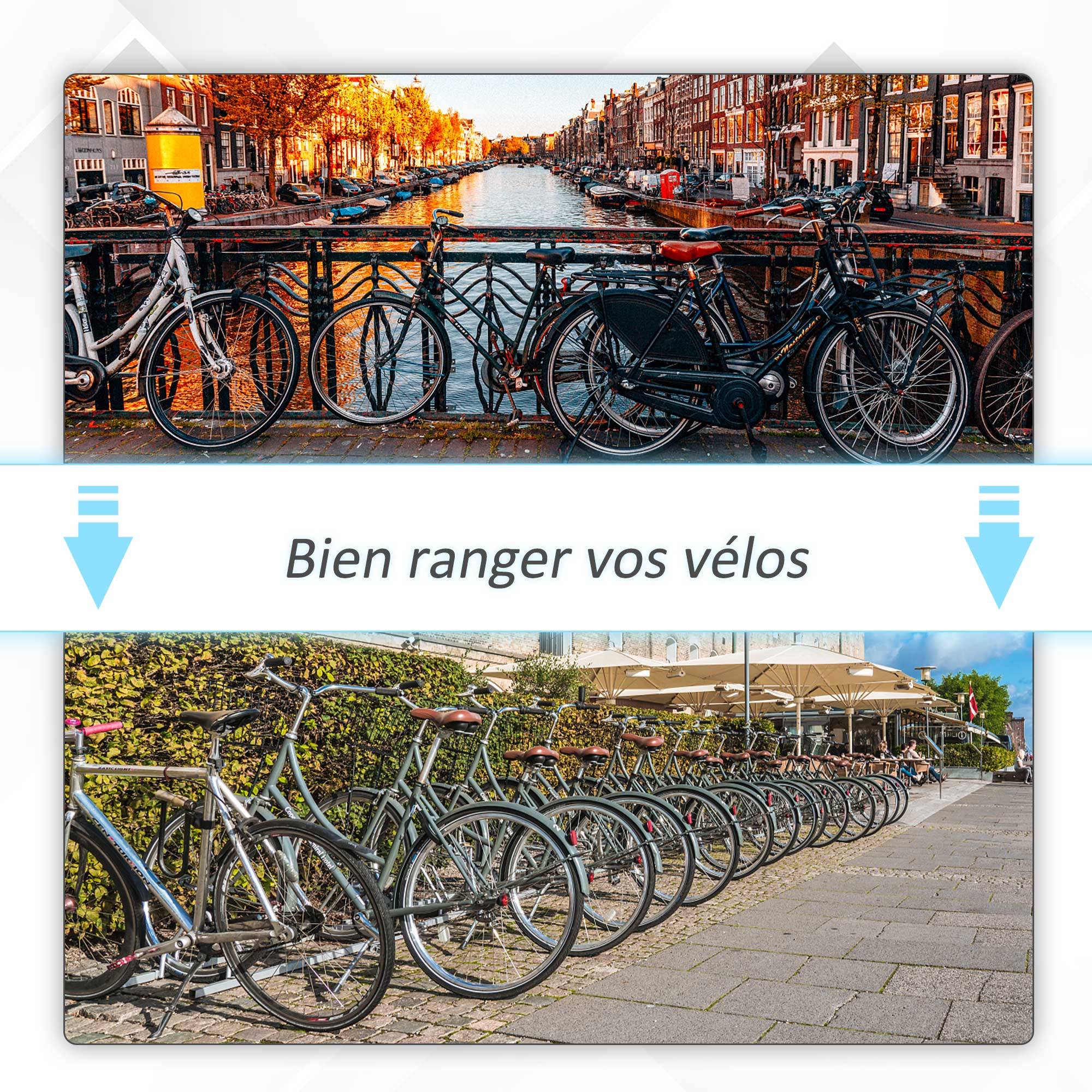 PANGIVO - Râtelier pour 5 vélos acier noir 145 x 33 x 27 cm - PANGIVO - Image 9