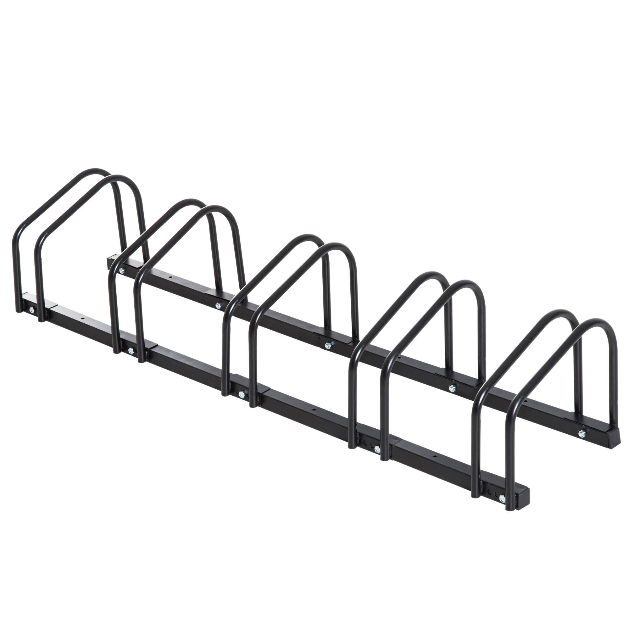 PANGIVO - Râtelier pour 5 vélos acier noir 145 x 33 x 27 cm - PANGIVO