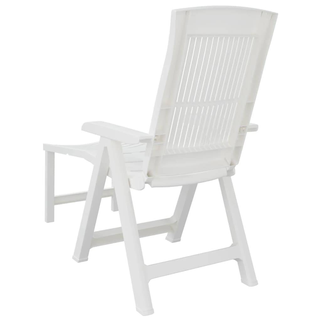 Bain de soleil - Transat - Chaise longue blanc plastique - MEUBLE PRO - Image 5