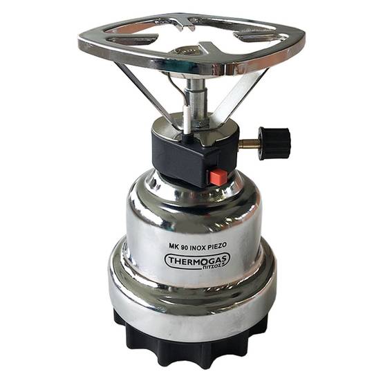 Rechaud gaz piezo Coque inox Rechaud camping pour cartouche gaz 190g Rechaud a gaz piezo - Image 1