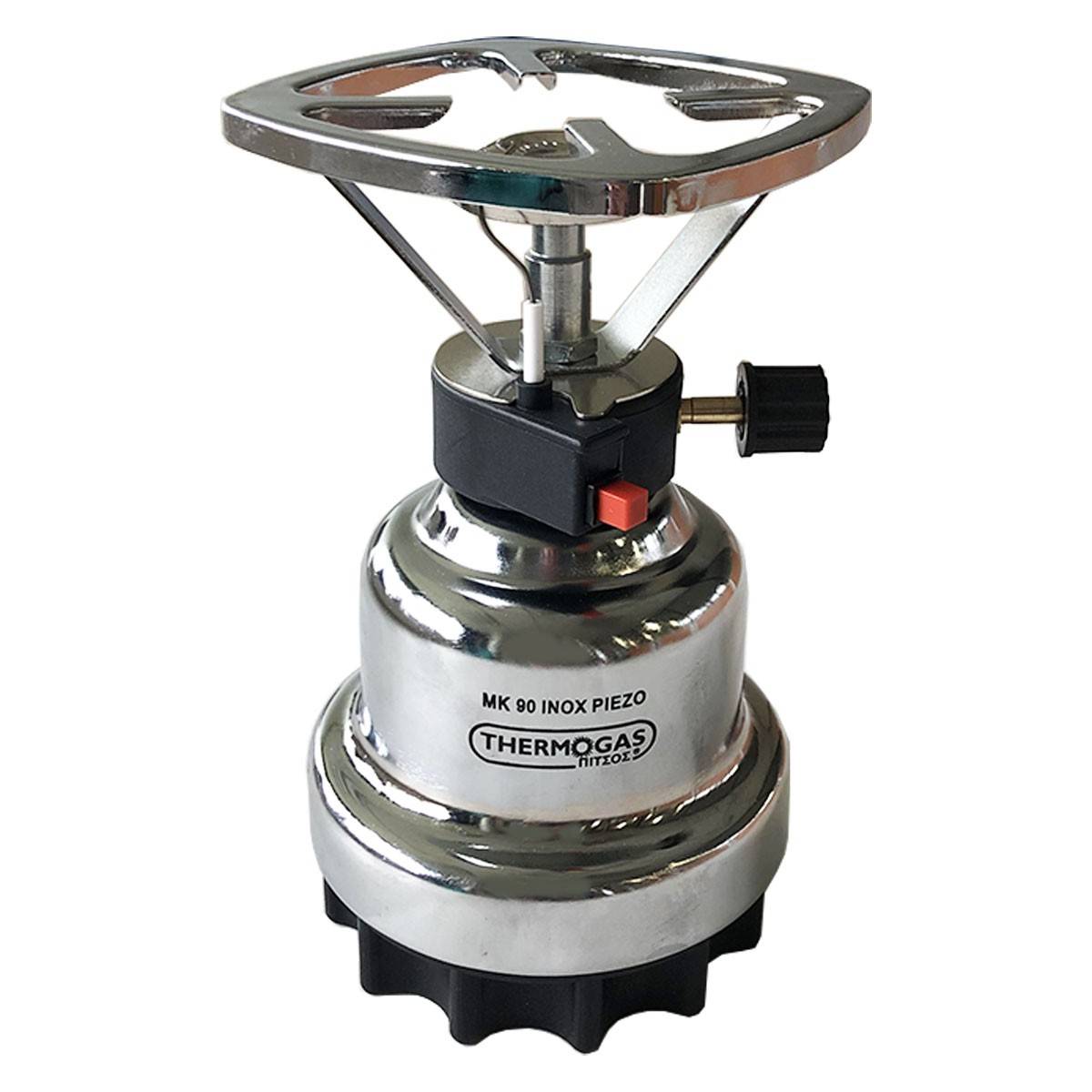 Rechaud gaz piezo Coque inox Rechaud camping pour cartouche gaz 190g Rechaud a gaz piezo - Image 1