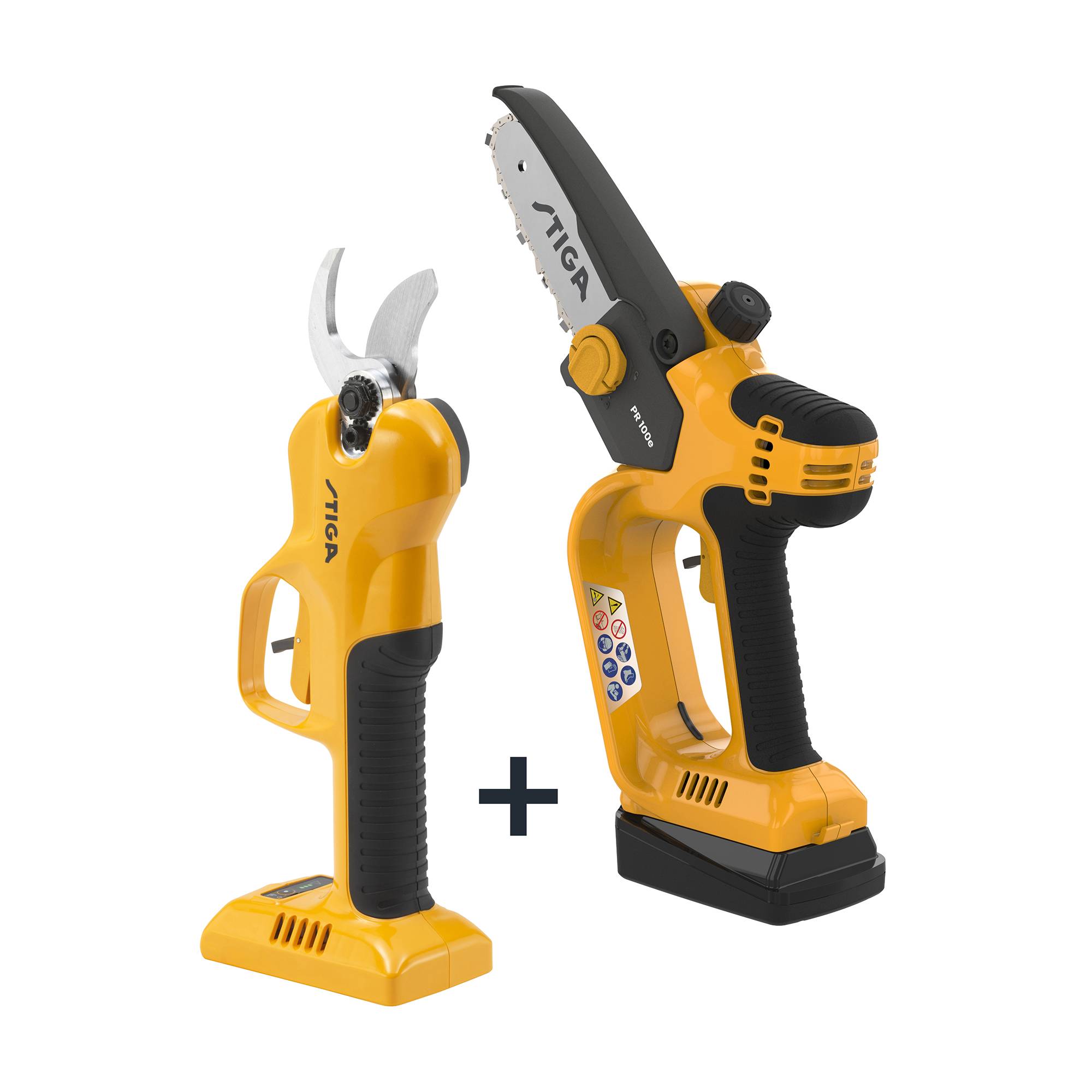 Stiga - Sécateur et scie d'élagage sur batterie SP 100e Kit - Stiga