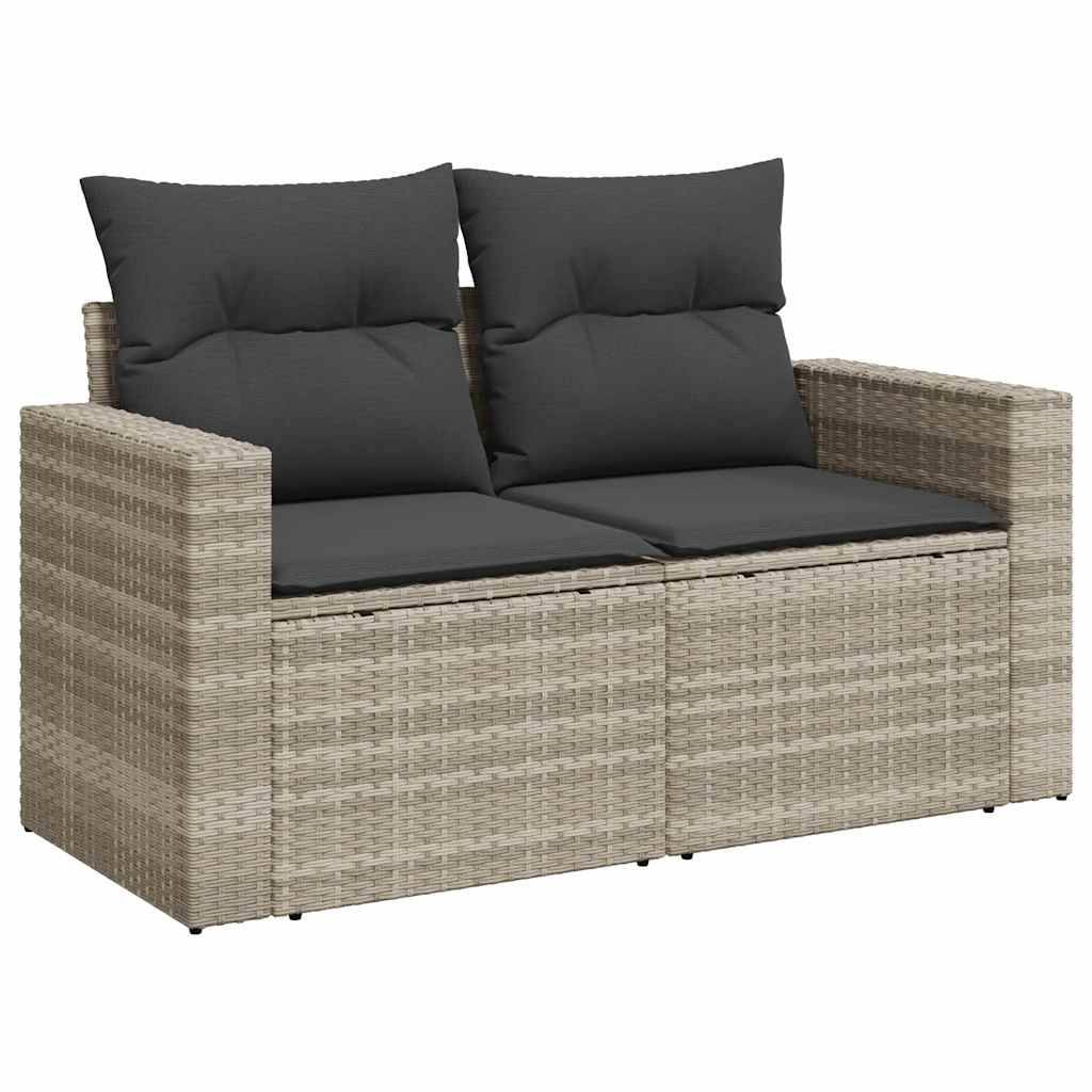 Vidaxl - Salon de jardin 6 pcs avec coussins gris clair résine tressée vidaXL 3274812 - Image 7