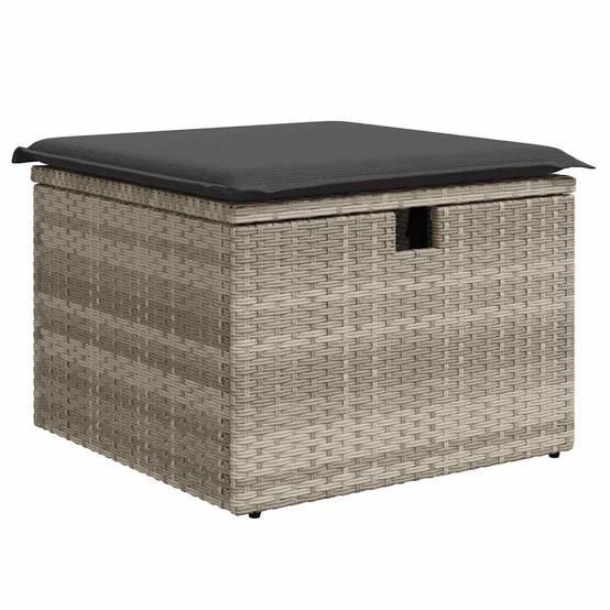 Vidaxl - Salon de jardin 6 pcs avec coussins gris clair résine tressée vidaXL 3274812 - Image 10