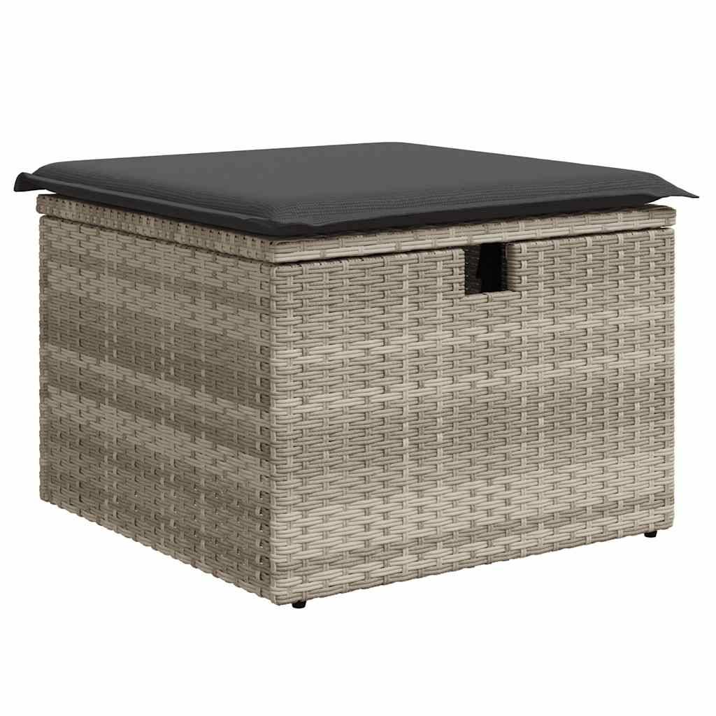 Vidaxl - Salon de jardin 6 pcs avec coussins gris clair résine tressée vidaXL 3274812 - Image 10