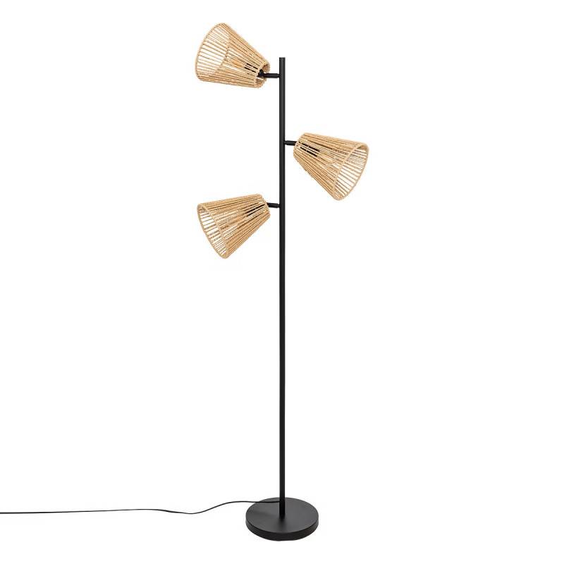 Lampadaire 3 abat-jours corde Giada Atmosphera - Image 1