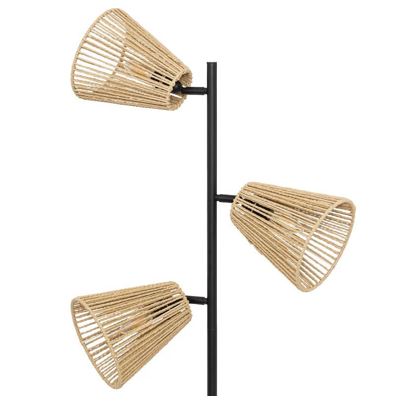 Lampadaire 3 abat-jours corde Giada Atmosphera - Image 2