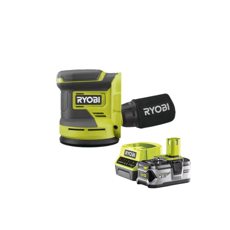 Ryobi - Pack RYOBI Ponceuse excentrique 18V One+ RROS18-0 - 1 Batterie 4.0Ah - 1 Chargeur rapide RC18120-140 - Image 1