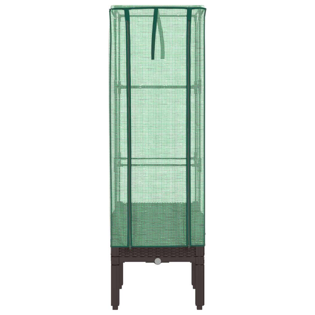 Vidaxl - Jardinière surélevée avec housse aspect rotin 40x40x140 cm vidaXL 4015804 - Image 9