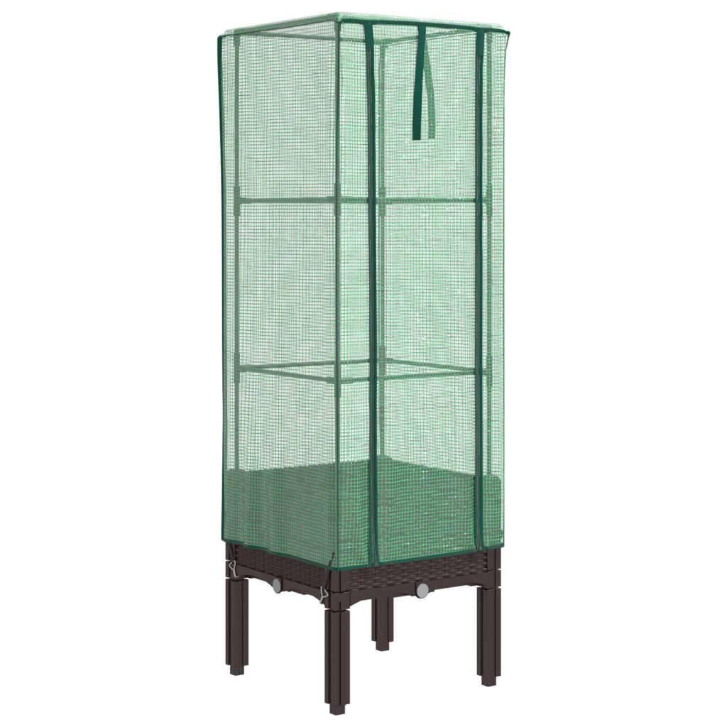 Vidaxl - Jardinière surélevée avec housse aspect rotin 40x40x140 cm vidaXL 4015804 - Image 2
