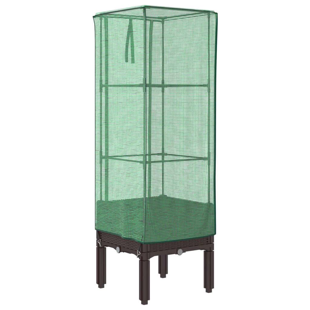 Vidaxl - Jardinière surélevée avec housse aspect rotin 40x40x140 cm vidaXL 4015804 - Image 7