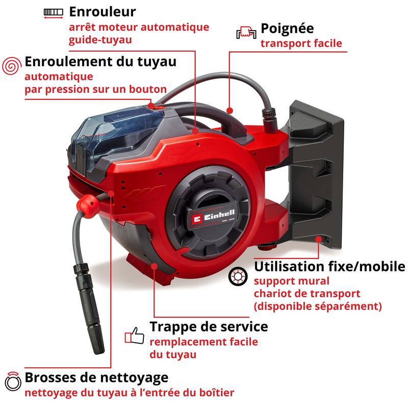 Einhell - Enrouleur de tuyau sans fil GE-HR 18/30 Li-Solo Einhell - Image 2