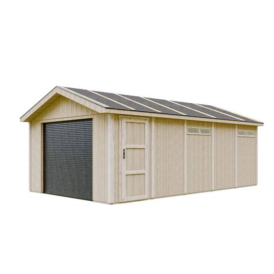 Timbela - Garage Qualité Premium 21 m²- L378xl648 cm - garage pour auto, moto, vélos, machines de jardinage - Timbela M992B - Image 1