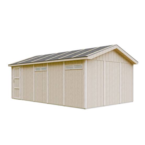 Timbela - Garage Qualité Premium 21 m²- L378xl648 cm - garage pour auto, moto, vélos, machines de jardinage - Timbela M992B - Image 3