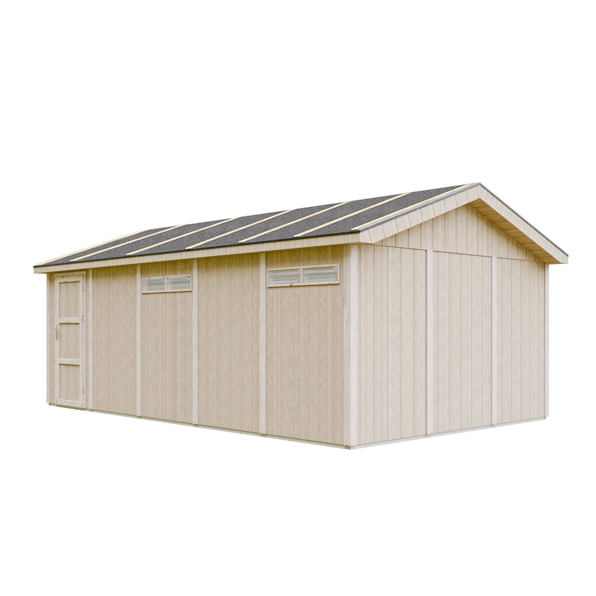 Timbela - Garage Qualité Premium 21 m²- L378xl648 cm - garage pour auto, moto, vélos, machines de jardinage - Timbela M992B - Image 3
