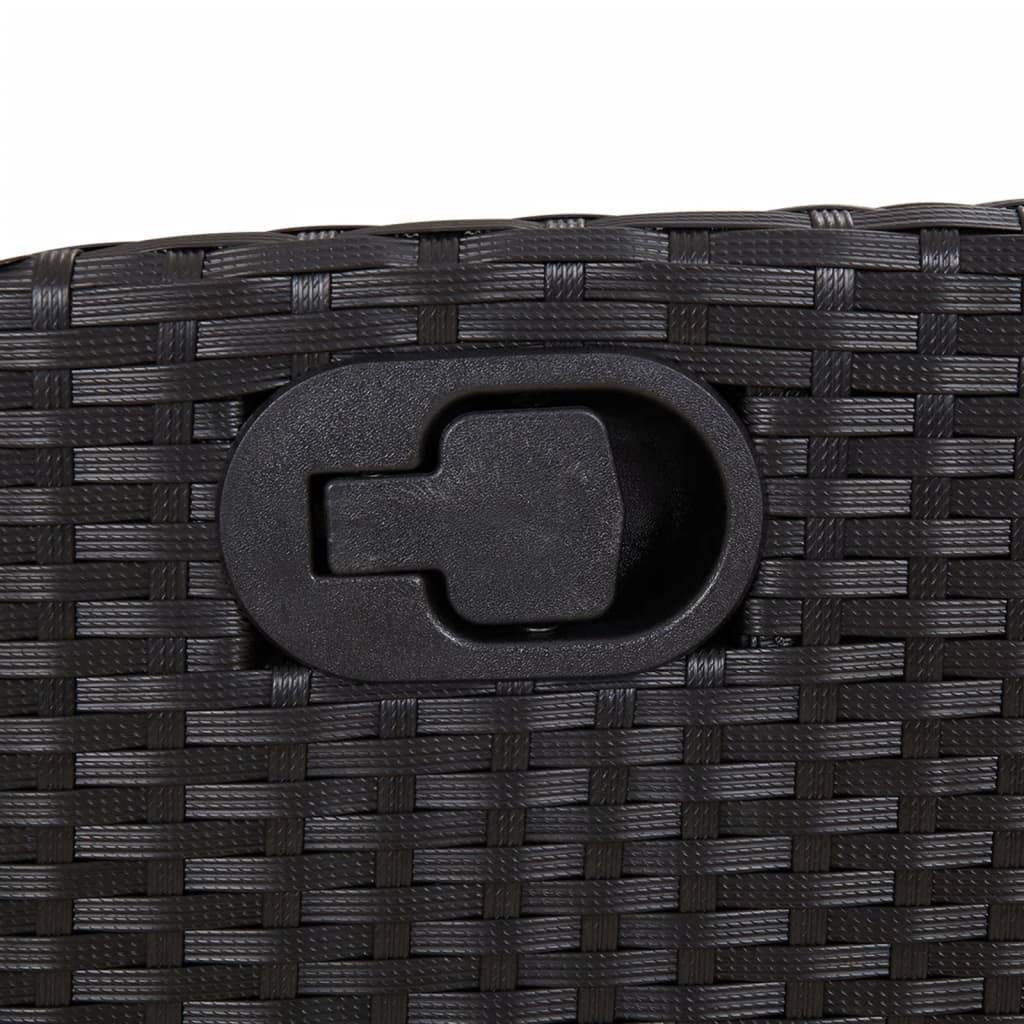 ComfortXL - Fauteuil de Jardin Inclinable Résine Tressée avec Coussins Déhoussables pour Terrasse Noir – ComfortXL Outdoor Living - Image 8