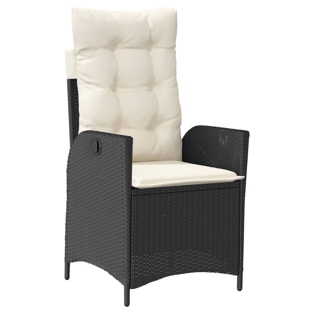ComfortXL - Fauteuil de Jardin Inclinable Résine Tressée avec Coussins Déhoussables pour Terrasse Noir – ComfortXL Outdoor Living - Image 2