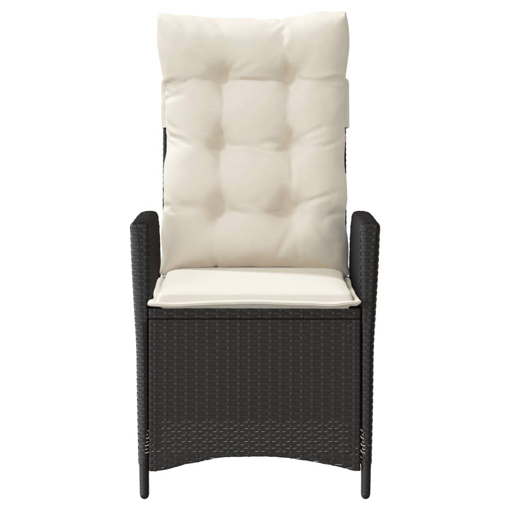 ComfortXL - Fauteuil de Jardin Inclinable Résine Tressée avec Coussins Déhoussables pour Terrasse Noir – ComfortXL Outdoor Living - Image 4