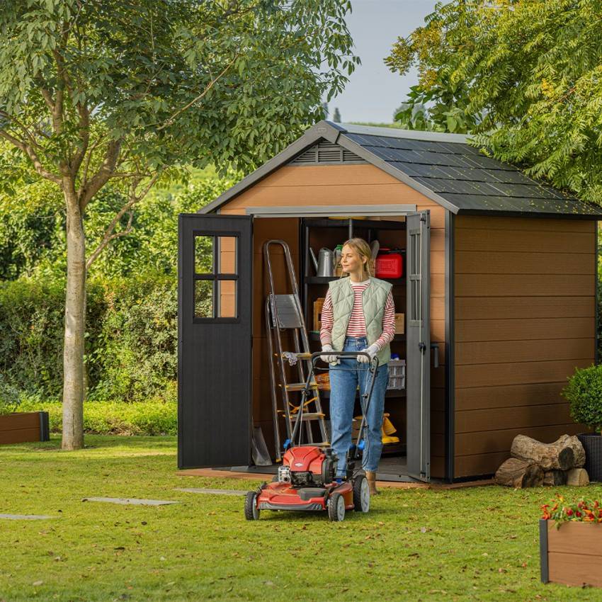 Keter - Abri de jardin Newton 757 - 4,5 m² - marron - KETER - Image 8