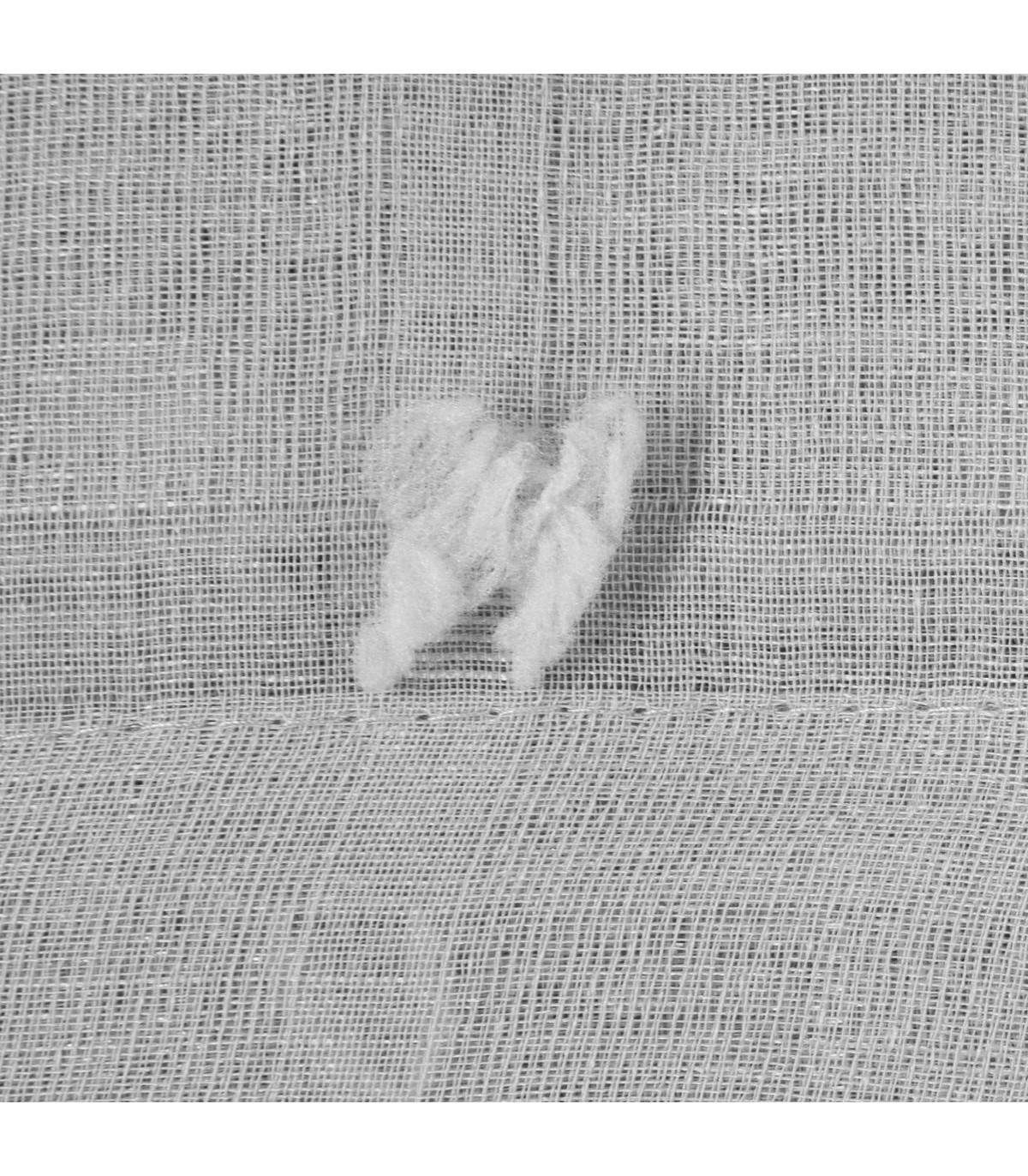 Voilage à œillets Gris motif petits pompons 140 x 240 cm - Image 3