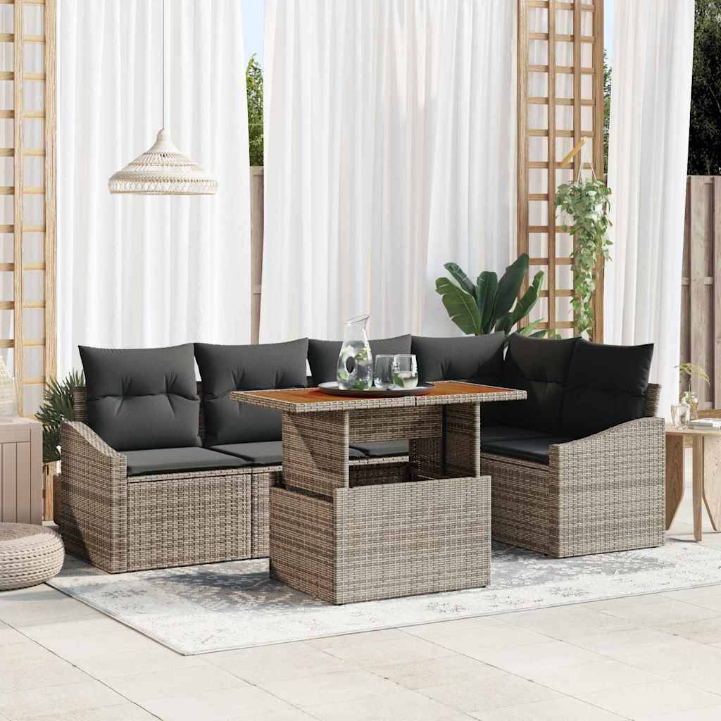 ComfortXL - Ensemble canapé extérieur 5 places en résine tressée avec coffres de rangement Gris – ComfortXL Outdoor Living - Image 1