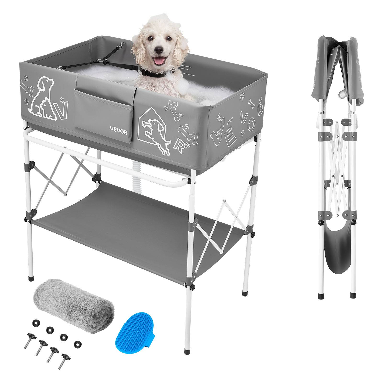 Vevor - VEVOR Baignoire Surélevée pour Chien Pliable Station de Lavage Portable Chat - Image 1