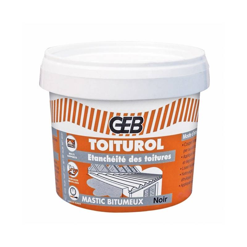 Pâte bitumineuse Toiturol 400g GEB