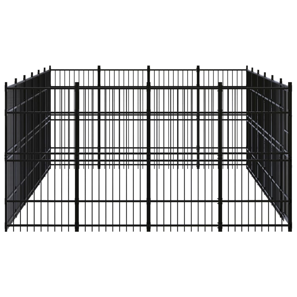 Vidaxl - Chenil d'extérieur pour chiens Acier 22,12 m² vidaXL 3097984 - Image 3