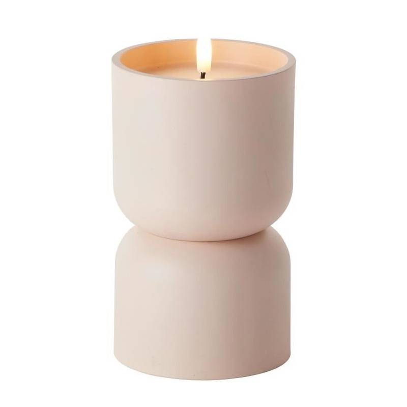 Brilliant - Lampe De Table D'extérieur- Brilliant - Lovere - Plastique - 3 W - Forme Bougie - Beige Et Brun Clair