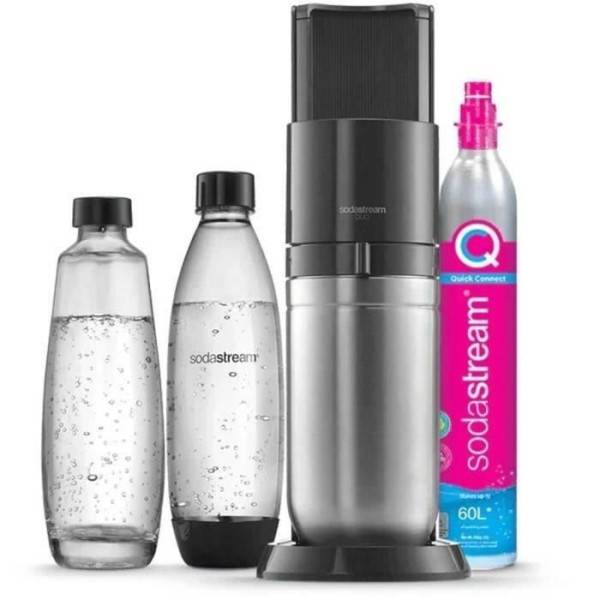 Machine a Soda Machine a eau pétillante SODASTREAM - DUO Noire - 2 bouteilles 1L compatible lave-vaisselle + 1 recharge de gaz 60L - Image 1
