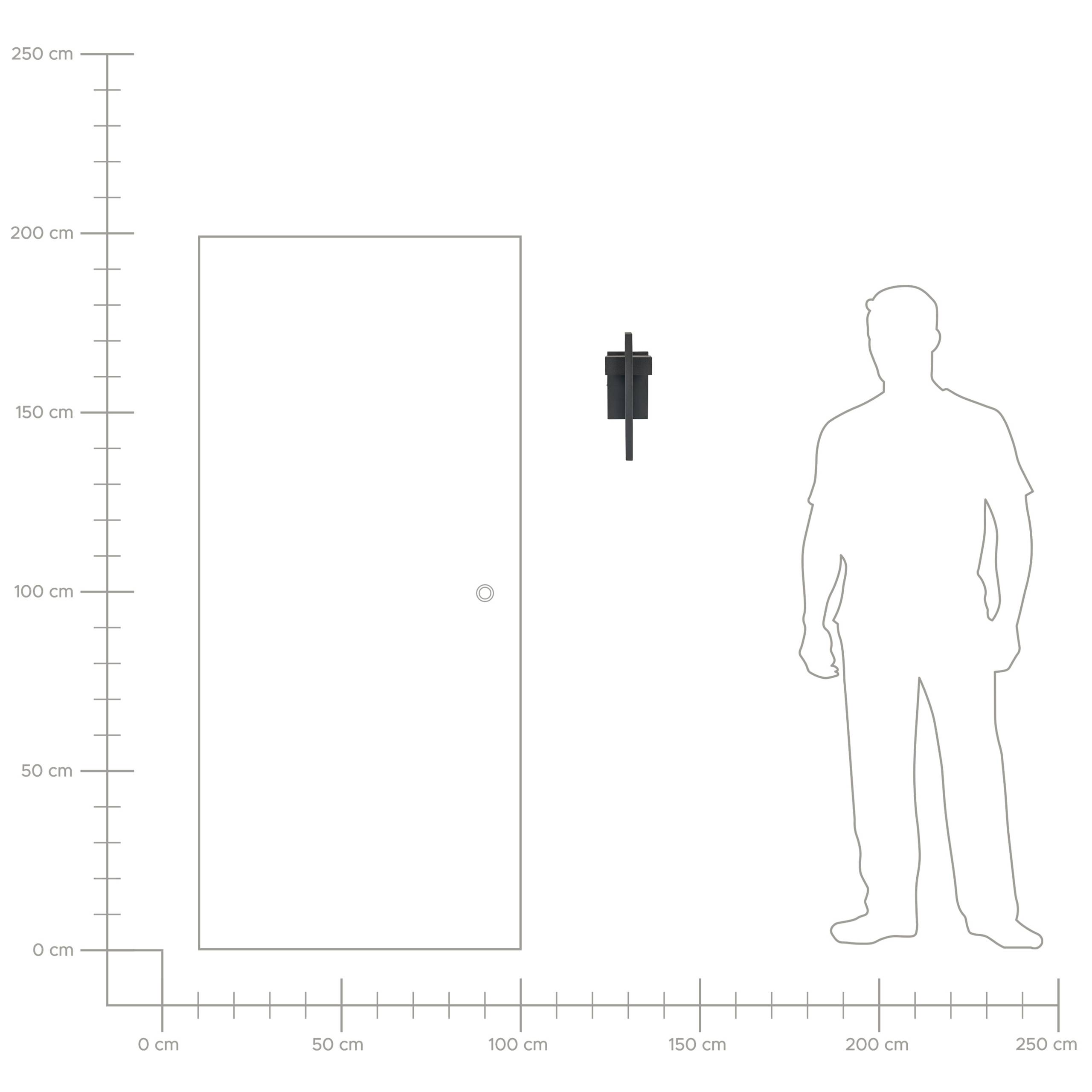Beliani - Applique Murale à LED d'Extérieur Noire en Métal et Verre Design Moderne Robuste Protégé Contre les Particules de plus de 1 mm Usage Jardin - Image 8