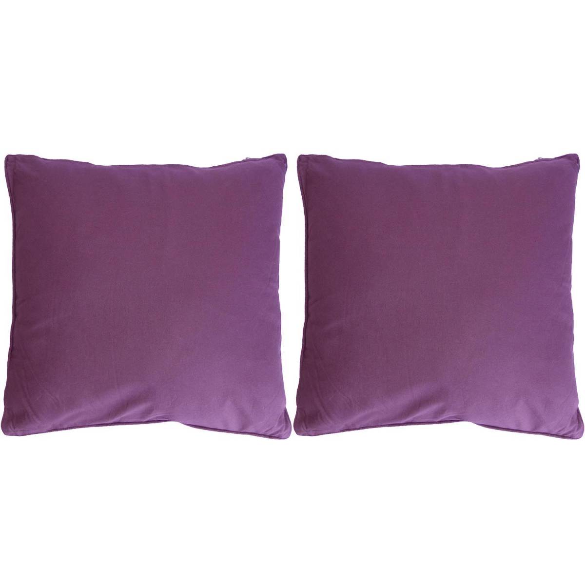 Jardindeco - Coussin en coton coloré Salsa 45 cm (Lot de 2) - Image 1