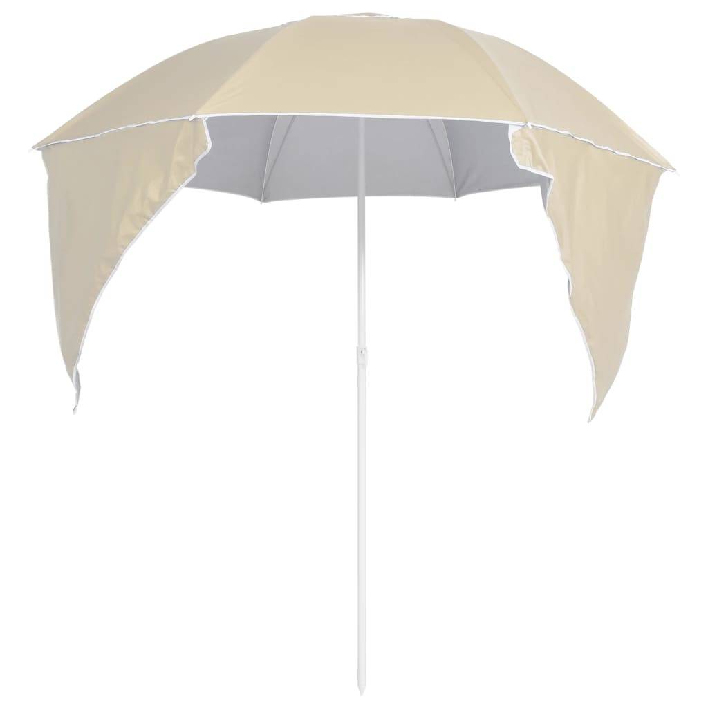 Helloshop26 - Parasol de plage avec parois latérales 215 cm sable - Image 4